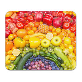 Коврик прямоугольный с принтом Плоды в Петрозаводске, натуральный каучук | размер 230 х 185 мм; запечатка лицевой стороны | Тематика изображения на принте: овощи | фрукты | ягоды