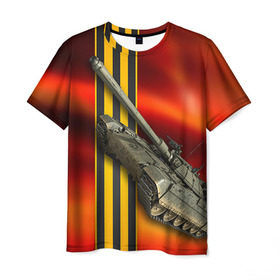 Мужская футболка 3D с принтом Армата 1 в Петрозаводске, 100% полиэфир | прямой крой, круглый вырез горловины, длина до линии бедер | 9 мая | armata | армата | военная техника | танк | техника