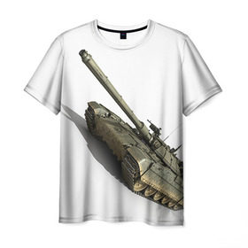 Мужская футболка 3D с принтом Армата 2 в Петрозаводске, 100% полиэфир | прямой крой, круглый вырез горловины, длина до линии бедер | Тематика изображения на принте: 9 мая | armata | армата | военная техника | танк | техника