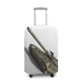 Чехол для чемодана 3D с принтом Армата 2 в Петрозаводске, 86% полиэфир, 14% спандекс | двустороннее нанесение принта, прорези для ручек и колес | Тематика изображения на принте: 9 мая | armata | армата | военная техника | танк | техника