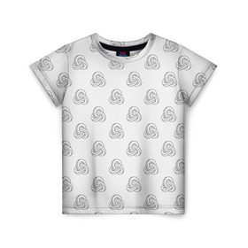 Детская футболка 3D с принтом Лента Мёбиуса в Петрозаводске, 100% гипоаллергенный полиэфир | прямой крой, круглый вырез горловины, длина до линии бедер, чуть спущенное плечо, ткань немного тянется | абстракция | иллюзия | фигура