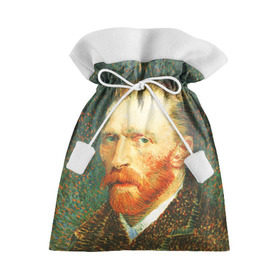 Подарочный 3D мешок с принтом Ван Гог в Петрозаводске, 100% полиэстер | Размер: 29*39 см | Тематика изображения на принте: ван гог | винсент | портрет