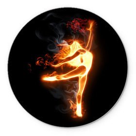 Коврик круглый с принтом Фитнес в Петрозаводске, резина и полиэстер | круглая форма, изображение наносится на всю лицевую часть | грация | здоровье | зож | огонь | пламя | силуэт | спорт | страсть | танец | тонус | фитнес