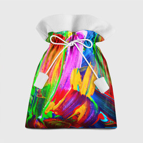 Подарочный 3D мешок с принтом абстракция красок в Петрозаводске, 100% полиэстер | Размер: 29*39 см | абстракция | краска | цветные