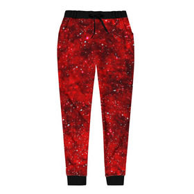 Женские брюки 3D с принтом Red Star в Петрозаводске, полиэстер 100% | прямой крой, два кармана без застежек по бокам, с мягкой трикотажной резинкой на поясе и по низу штанин. В поясе для дополнительного комфорта — широкие завязки | абстракция | арт | брызги | краска | красный | цветные