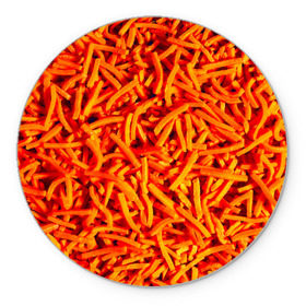Коврик круглый с принтом Морковь в Петрозаводске, резина и полиэстер | круглая форма, изображение наносится на всю лицевую часть | морковь | овощи | оранжевый | салат