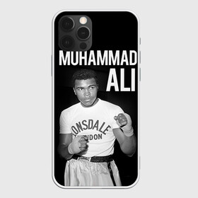 Чехол для iPhone 12 Pro с принтом Muhammad Ali в Петрозаводске, силикон | область печати: задняя сторона чехла, без боковых панелей | ali | boxing | muhammad ali |   |  muhammad |  бокс | али | боксер | мухамад. мухаммад | мухаммед | мухаммед али