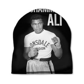 Шапка 3D с принтом Muhammad Ali в Петрозаводске, 100% полиэстер | универсальный размер, печать по всей поверхности изделия | Тематика изображения на принте: ali | boxing | muhammad ali |   |  muhammad |  бокс | али | боксер | мухамад. мухаммад | мухаммед | мухаммед али