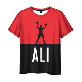 Мужская футболка 3D с принтом Muhammad Ali 3 в Петрозаводске, 100% полиэфир | прямой крой, круглый вырез горловины, длина до линии бедер | Тематика изображения на принте: ali | boxing |  muhammad |  muhammad ali | али | бокс | боксер | мухамад. мухаммад | мухамед али | мухаммед | мухаммед али