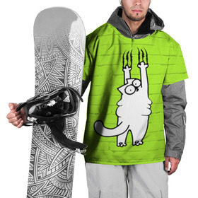 Накидка на куртку 3D с принтом Simon`s cat 3 в Петрозаводске, 100% полиэстер |  | fitness | kitty | simon cat | simons | simons cat | голодный кот | для жирных | для толстых | жир | кот | кот саймона | котик | кошка | с котами | саймон | спорт | толстая | толстый | фитнес | фитнесс