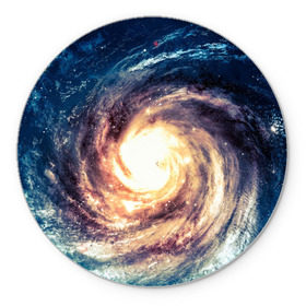 Коврик круглый с принтом Млечный путь в Петрозаводске, резина и полиэстер | круглая форма, изображение наносится на всю лицевую часть | вселенная | галактика | звезды | планеты | туманность