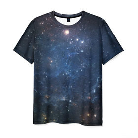 Мужская футболка 3D с принтом Космос в Петрозаводске, 100% полиэфир | прямой крой, круглый вырез горловины, длина до линии бедер | Тематика изображения на принте: бездна | вселенная | галактика | звёзды | камета | космос | мгла | метеориты | метеоры | млечный путь | орбита | планеты | солнечная система