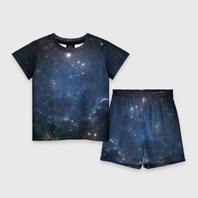 Детский костюм с шортами 3D с принтом Космос в Петрозаводске,  |  | бездна | вселенная | галактика | звёзды | камета | космос | мгла | метеориты | метеоры | млечный путь | орбита | планеты | солнечная система