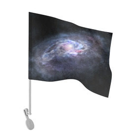Флаг для автомобиля с принтом Млечный путь в Петрозаводске, 100% полиэстер | Размер: 30*21 см | вселенная | галактика | звёзды | камета | космос | метеориты | метеоры | млечный путь | орбита | планеты | солнечная система