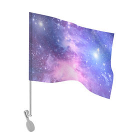 Флаг для автомобиля с принтом Галактика в Петрозаводске, 100% полиэстер | Размер: 30*21 см | вселенная | галактика | звёзды | камета | космос | метеориты | метеоры | млечный путь | орбита | планеты | солнечная система