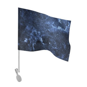 Флаг для автомобиля с принтом Безмолвный космос в Петрозаводске, 100% полиэстер | Размер: 30*21 см | вселенная | галактика | звёзды | камета | космос | метеориты | метеоры | млечный путь | орбита | планеты | солнечная система