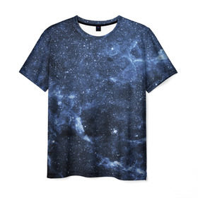 Мужская футболка 3D с принтом Безмолвный космос в Петрозаводске, 100% полиэфир | прямой крой, круглый вырез горловины, длина до линии бедер | вселенная | галактика | звёзды | камета | космос | метеориты | метеоры | млечный путь | орбита | планеты | солнечная система