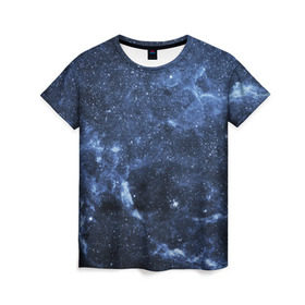 Женская футболка 3D с принтом Безмолвный космос в Петрозаводске, 100% полиэфир ( синтетическое хлопкоподобное полотно) | прямой крой, круглый вырез горловины, длина до линии бедер | вселенная | галактика | звёзды | камета | космос | метеориты | метеоры | млечный путь | орбита | планеты | солнечная система