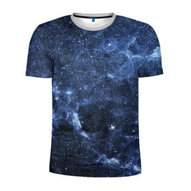 Мужская футболка 3D спортивная с принтом Безмолвный космос в Петрозаводске, 100% полиэстер с улучшенными характеристиками | приталенный силуэт, круглая горловина, широкие плечи, сужается к линии бедра | вселенная | галактика | звёзды | камета | космос | метеориты | метеоры | млечный путь | орбита | планеты | солнечная система