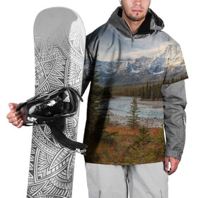 Накидка на куртку 3D с принтом Осень в горах в Петрозаводске, 100% полиэстер |  | Тематика изображения на принте: горы | лес | осень | пейзаж