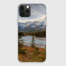 Чехол для iPhone 12 Pro с принтом Осень в горах в Петрозаводске, силикон | область печати: задняя сторона чехла, без боковых панелей | Тематика изображения на принте: горы | лес | осень | пейзаж