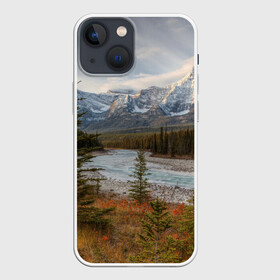 Чехол для iPhone 13 mini с принтом Осень в горах в Петрозаводске,  |  | Тематика изображения на принте: горы | лес | осень | пейзаж