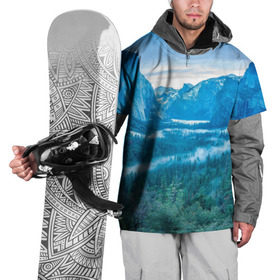 Накидка на куртку 3D с принтом Горный пейзаж в Петрозаводске, 100% полиэстер |  | Тематика изображения на принте: горный хребет | горы | каньон | лес | пейзаж | речка | туман | ущелье