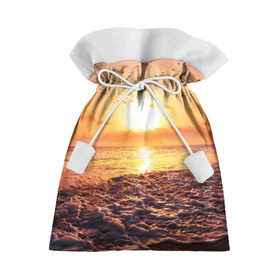 Подарочный 3D мешок с принтом Закат в Петрозаводске, 100% полиэстер | Размер: 29*39 см | Тематика изображения на принте: sunset | жара | закат | зной | косяк | лето | море | облака | океан | отдых | пена | песок | пляж | прибой | прилив | рассвет | солнце | стая птиц