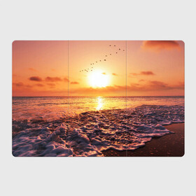 Магнитный плакат 3Х2 с принтом Закат в Петрозаводске, Полимерный материал с магнитным слоем | 6 деталей размером 9*9 см | Тематика изображения на принте: sunset | жара | закат | зной | косяк | лето | море | облака | океан | отдых | пена | песок | пляж | прибой | прилив | рассвет | солнце | стая птиц