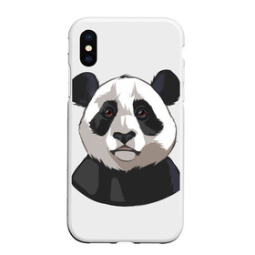 Чехол для iPhone XS Max матовый с принтом Panda в Петрозаводске, Силикон | Область печати: задняя сторона чехла, без боковых панелей | милый | панда