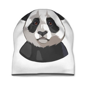 Шапка 3D с принтом Panda в Петрозаводске, 100% полиэстер | универсальный размер, печать по всей поверхности изделия | милый | панда