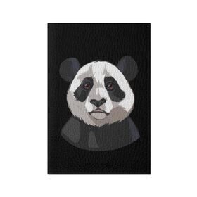Обложка для паспорта матовая кожа с принтом Panda в Петрозаводске, натуральная матовая кожа | размер 19,3 х 13,7 см; прозрачные пластиковые крепления | Тематика изображения на принте: милый | панда