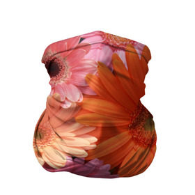 Бандана-труба 3D с принтом Цветы в Петрозаводске, 100% полиэстер, ткань с особыми свойствами — Activecool | плотность 150‒180 г/м2; хорошо тянется, но сохраняет форму | букет | георгины | жёлтый | красота | полевые | розовый | ромашки | фиолетовый | хризантемы | цветы