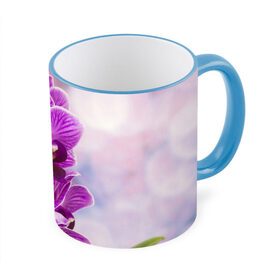 Кружка 3D с принтом Божественная орхидея в Петрозаводске, керамика | ёмкость 330 мл | 8 марта | букет | весна | красота | куст | лето | орхидея | подарок | сиреневый цвет | цветок | шикарный цветочек