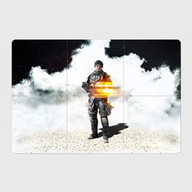 Магнитный плакат 3Х2 с принтом Battlefield 4 Soldier в Петрозаводске, Полимерный материал с магнитным слоем | 6 деталей размером 9*9 см | Тематика изображения на принте: art | battlefield