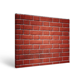 Холст прямоугольный с принтом Красный кирпич в Петрозаводске, 100% ПВХ |  | бетон | камень | кирпич | мощь | стена | строительство | стройка | цемент