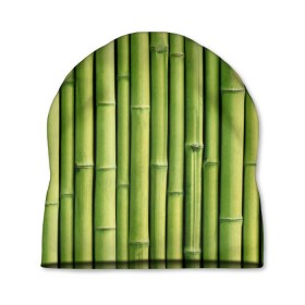 Шапка 3D с принтом Бамбук в Петрозаводске, 100% полиэстер | универсальный размер, печать по всей поверхности изделия | бамбук | дерево | джунгли | кустарник | надёжность | прочность | стена