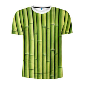 Мужская футболка 3D спортивная с принтом Бамбук в Петрозаводске, 100% полиэстер с улучшенными характеристиками | приталенный силуэт, круглая горловина, широкие плечи, сужается к линии бедра | бамбук | дерево | джунгли | кустарник | надёжность | прочность | стена