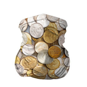 Бандана-труба 3D с принтом Российские монетки в Петрозаводске, 100% полиэстер, ткань с особыми свойствами — Activecool | плотность 150‒180 г/м2; хорошо тянется, но сохраняет форму | money | валюта | деньги | копейка | лавэ | мелочёвка | мелочь | монетки | монеты | россия | рубль | филки