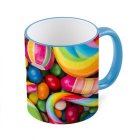 Кружка 3D с принтом Вкусняшки в Петрозаводске, керамика | ёмкость 330 мл | вкусняшки | драже | конфеты | лакомство | леденцы | мармелад | обжора | объедение | орешки | праздник | сладкоежка | сладости | шоколад