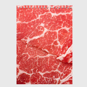 Скетчбук с принтом Кусок мяса в Петрозаводске, 100% бумага
 | 48 листов, плотность листов — 100 г/м2, плотность картонной обложки — 250 г/м2. Листы скреплены сверху удобной пружинной спиралью | баранина | бекон | белок | говядина | еда | жилы | кровь | кусок | мощь | мышцы | мясо | нарезка | отбивная | пища | протеин | свинина | сила | телятина | туша | филе | хрящи