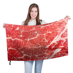 Флаг 3D с принтом Кусок мяса в Петрозаводске, 100% полиэстер | плотность ткани — 95 г/м2, размер — 67 х 109 см. Принт наносится с одной стороны | баранина | бекон | белок | говядина | еда | жилы | кровь | кусок | мощь | мышцы | мясо | нарезка | отбивная | пища | протеин | свинина | сила | телятина | туша | филе | хрящи