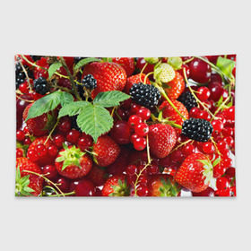 Флаг-баннер с принтом Любимые ягоды в Петрозаводске, 100% полиэстер | размер 67 х 109 см, плотность ткани — 95 г/м2; по краям флага есть четыре люверса для крепления | вкусно | голубика | дача | деревня | ежевика | зелень | клубника | малина | огород | полезно | сад | смородина | сок | фрукты | черника | шиповник | ягоды