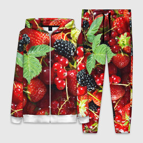 Женский костюм 3D с принтом Любимые ягоды в Петрозаводске,  |  | вкусно | голубика | дача | деревня | ежевика | зелень | клубника | малина | огород | полезно | сад | смородина | сок | фрукты | черника | шиповник | ягоды