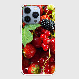 Чехол для iPhone 13 Pro с принтом Любимые ягоды в Петрозаводске,  |  | вкусно | голубика | дача | деревня | ежевика | зелень | клубника | малина | огород | полезно | сад | смородина | сок | фрукты | черника | шиповник | ягоды