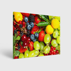 Холст прямоугольный с принтом Вкусные ягоды в Петрозаводске, 100% ПВХ |  | виноград | вкусно | голубика | дача | деревня | ежевика | клубника | малина | огород | полезно | рябина | сад | смородина | сок | фрукты | черника | ягоды