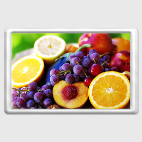 Магнит 45*70 с принтом Спелые фрукты в Петрозаводске, Пластик | Размер: 78*52 мм; Размер печати: 70*45 | Тематика изображения на принте: абрикос | алыча | апельсин | бодрость | веган | виноград | витамины | груша | диета | еда | здоровье | лайм | лимон | молодость | нектар | овощи | персик | питание | польза | сок | фрукты | яблоко | ягоды