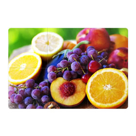 Магнитный плакат 3Х2 с принтом Спелые фрукты в Петрозаводске, Полимерный материал с магнитным слоем | 6 деталей размером 9*9 см | Тематика изображения на принте: абрикос | алыча | апельсин | бодрость | веган | виноград | витамины | груша | диета | еда | здоровье | лайм | лимон | молодость | нектар | овощи | персик | питание | польза | сок | фрукты | яблоко | ягоды