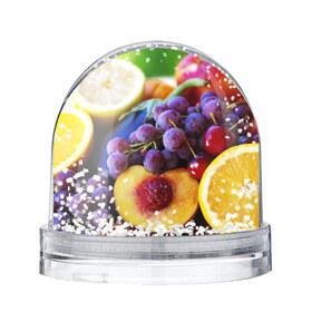 Водяной шар с принтом Спелые фрукты в Петрозаводске, Пластик | Изображение внутри шара печатается на глянцевой фотобумаге с двух сторон | абрикос | алыча | апельсин | бодрость | веган | виноград | витамины | груша | диета | еда | здоровье | лайм | лимон | молодость | нектар | овощи | персик | питание | польза | сок | фрукты | яблоко | ягоды