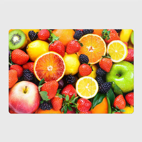Магнитный плакат 3Х2 с принтом Ягоды и фрукты в Петрозаводске, Полимерный материал с магнитным слоем | 6 деталей размером 9*9 см | Тематика изображения на принте: абрикос | алыча | апельсин | бодрость | веган | виноград | витамины | груша | диета | еда | здоровье | клубника | лайм | лимон | малина | молодость | нектар | овощи | персик | питание | польза | смородина